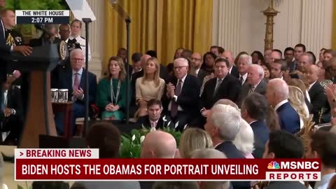 Barack Obama Thanks Biden For 'Faith In Our Democracy' At White House Portrait Unveiling