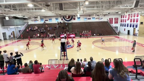 Southwestern vs JacCenDel Varsity Game 3 Court Cam 08-21-23