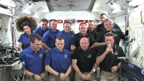 Pope Benedict XVI Greets Shuttle, Station Crew