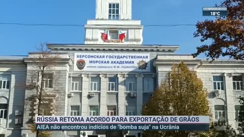 Rússia retoma acordo para exportação de grãos | SBT Brasil (03/11/22)