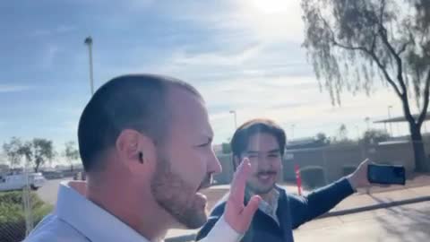 Jordan Conradson and Ben Bergquam Confront Hobbs Witness Outside Court Room