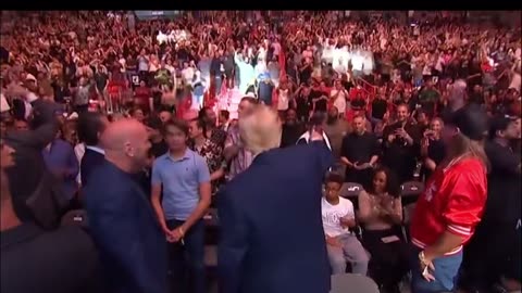 How the REAL PRESIDENT [CIC] GETS TREATED IN MIAMI @ UFC - TRUMP, KID ROCK, D.WHITE, TYSON