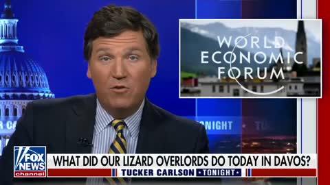 Tucker on our lizard overlords.