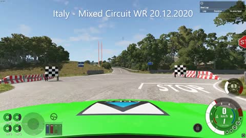 Fun Difficult Rally Stage in BeamNG - Italy: Mixed Circuit WR