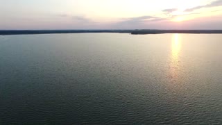 flight over the lake sundown boat 2