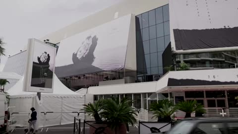 Huge poster honors Deneuve at Cannes Film Festival