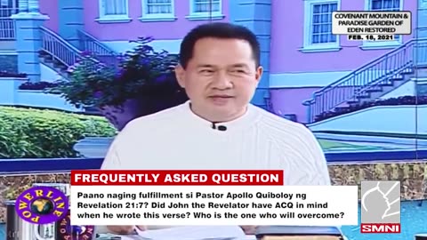 Paano naging fulfillment si Pastor Apollo Quiboloy ng Revelation 21:7?