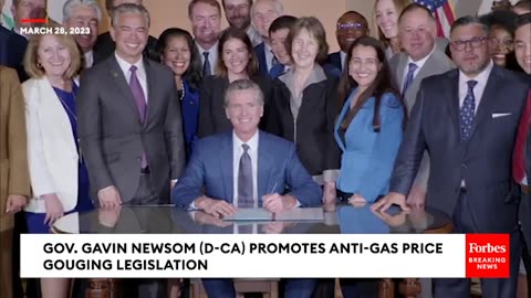 California Gov. Gavin Newsom Promotes Anti-Gas Price Gouging Legislation