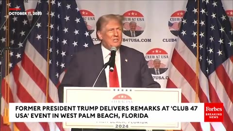 Trump Says DeSantis Won't Get GOP Nomination In 2024 Or 2028 At West Palm Beach, Florida Rally