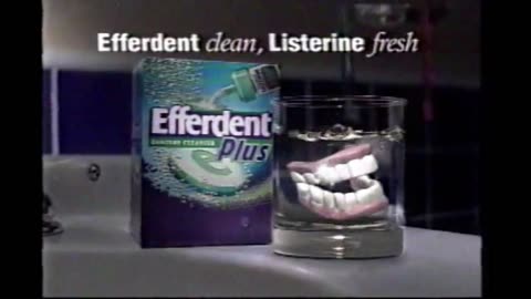 Efferdent Plus Denture Cleaner Commercial (2001)