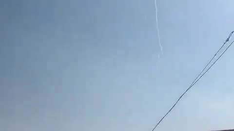 Footage shows the Arrow air defense missile launch earlier over Eilat, taking out a