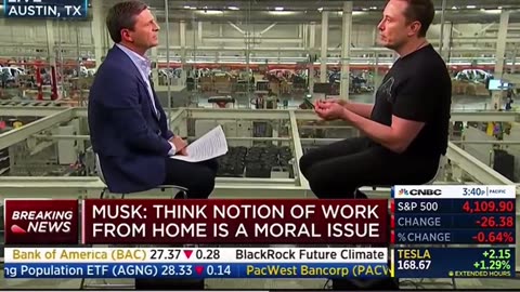 Elon Musk SLAMS Working From Home As 'Morally Wrong'