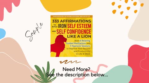 333 Affirmations to Build Iron Self Esteem and Self Confidence Like a Lion