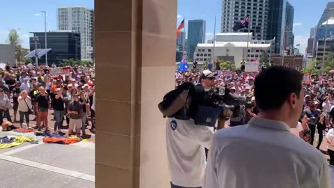 MASSIVE Anti-Mandate Rally In Perth Australia