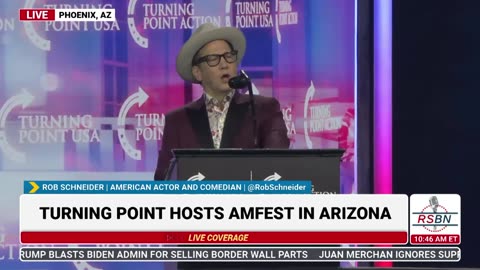 FULL SPEECH: Rob Schneider TPUSA's America Fest Conference: Day Four - 12/22/24