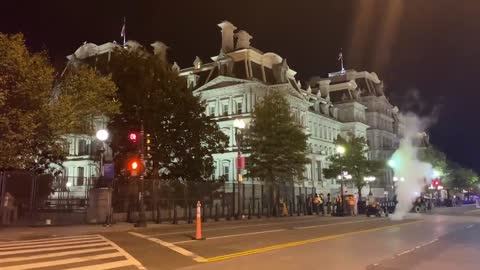 Extra fencing going up at the White House on the eve of Election Day