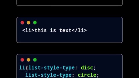 CSS List Style Type