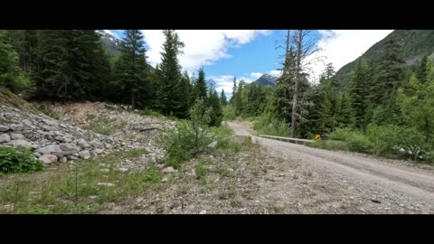 North Fork FSR km28 to km27 bridge