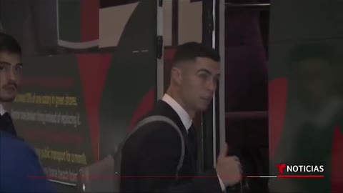 En video_ Cristiano Ronaldo llega a Catar #Shorts _ Noticias Telemundo