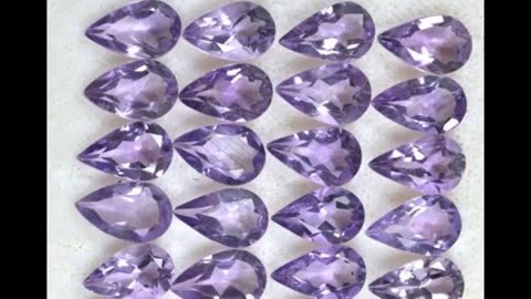 Amethyst Pear Tear Drop Cut Brazilian Calibrated