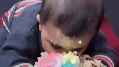 Happy birthday cute baby funny video