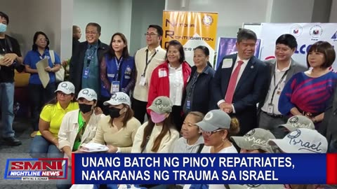 Unang batch ng pinoy repatriates, nakaranas ng trauma sa Israel