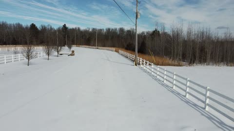 Raw video. North Alabama drone scout mission to the main road after the snow/ice. 1-16-2023