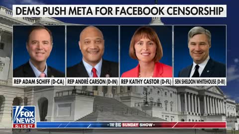 Dem lawmakers push Meta for Facebook censorship ++ 2