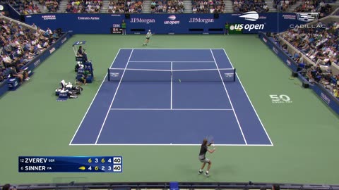 Jannik Sinner vs Alexander Zverev Highlights - US Open Round 4-2023