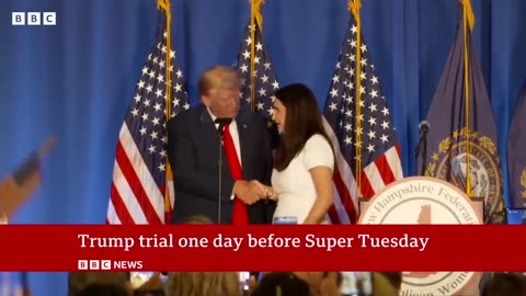 Donald Trump trial date set .bbc news