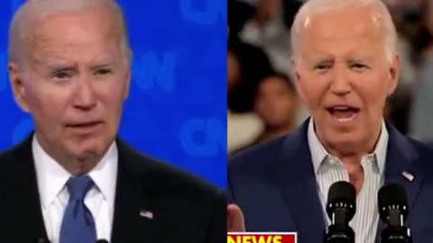 How does Joe Biden look completely different from one day to the next?