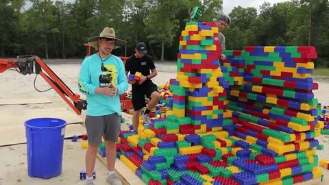 I Built The World's Largest Lego Tower😮😮