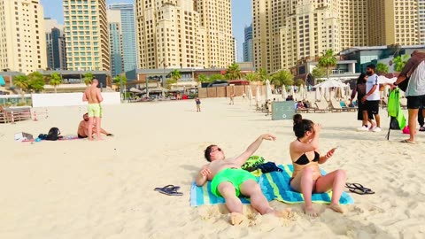 Dubai Marina Beach beautiful place