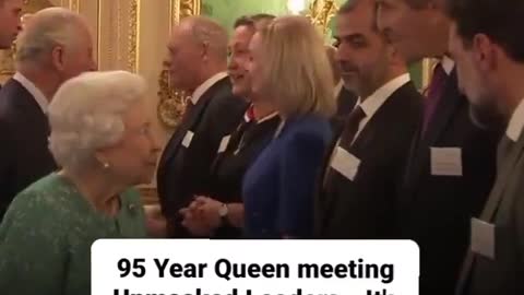 The Queen Meets Deep Staters Maskless