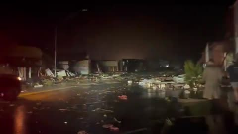 The tornado basically wiped out the city of Sulfer in Oklahoma.