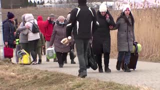 'We are really scared': Ukrainians flee war at home