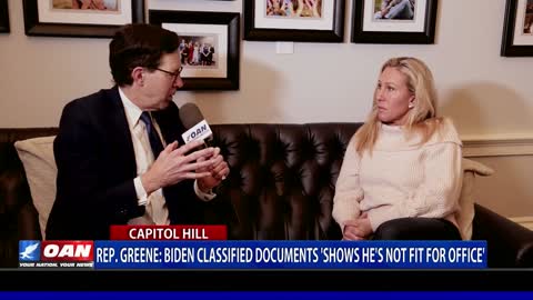 Rep. Greene: Biden classified documents 'shows he's not fit for office'