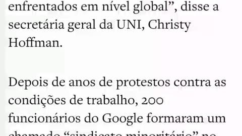 Funcionários do Google formarão aliança sindical global