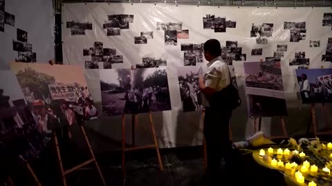 Hundreds mark 35th anniversary of Tiananmen crackdown