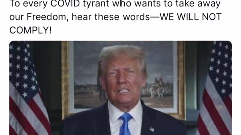 Trump warns Convid Tyrants on announcing new convid mandates