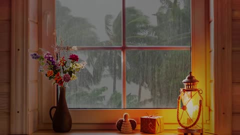 Rain sounds from window to sleep, study, meditate, relaxation, etc...