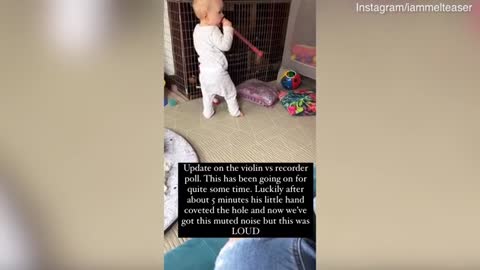 Melissa Suffield shares adorable clips of her one-year-old son