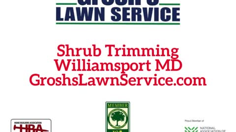 Shrub Trimming Williamsport MD Landscaping Contractor