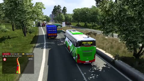 Ets2 Bangladeshi map gameplay | bus simulator Bangladesh gameplay |