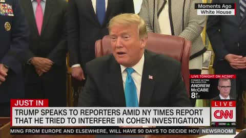 Trump Denies NY Times Report on Conv. w/ Whitaker: ‘I Don’t Know Who Gave You That’