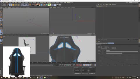 C4D-computer seat modeling, very suitable for learning and observation 9