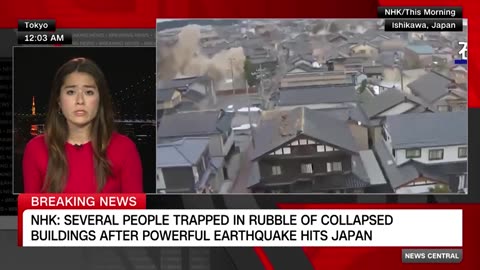 See massive waves after earthquake hits Japan