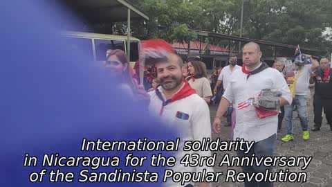 43/19 - Solidarity visit for the anniversary of Nicaragua's Sandinista Revolution