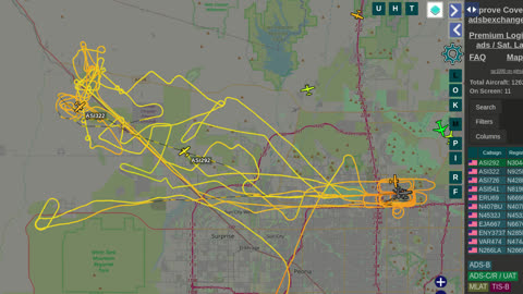 N925PA N3044U, lots of Aeroguard China over Mormon Mafia Invaded Towns