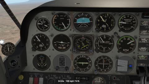 the JustFlight Duchess Model 76 - Xplane 11.55 - ILS on KRYN -